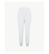 Stella Mccartney Julia High-rise Tapered Crepe Trousers In Light Blue