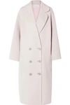 Mansur Gavriel Oversized Double-breasted Wool Coat In Blush