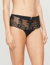 SIMONE PERELE Saga mesh and stretch-lace shorty briefs
