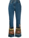 ETRO floral embroidered jeans