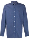 TOMMY HILFIGER LOGO EMBROIDERED CHECK SHIRT