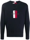 TOMMY HILFIGER LOGO EMBROIDERED SWEATER