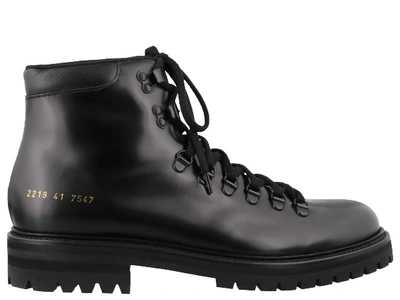 Common Projects Hiking Boots In Black