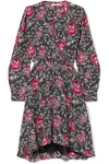 ISABEL MARANT ÉTOILE YANDRA FLORAL-PRINT SILK CREPE DE CHINE DRESS