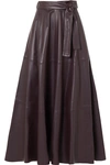 ZIMMERMANN RESISTANCE LEATHER MIDI SKIRT