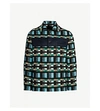 KENZO CHECKED COTTON AND WOOL-BLEND JACKET