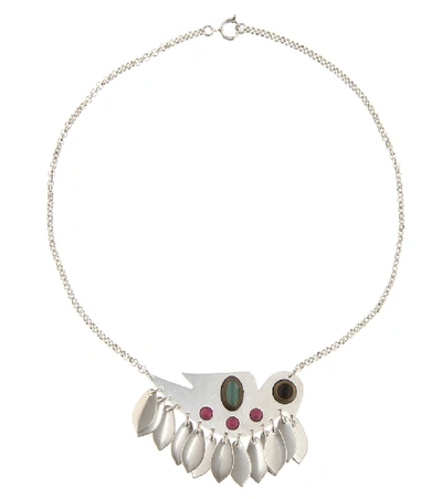 Isabel Marant Bird Necklace In Silver
