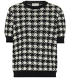 GUCCI HOUNDSTOOTH CASHMERE AND SILK TOP,P00416026