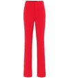 BALENCIAGA HIGH-RISE STRAIGHT WOOL PANTS,P00418271