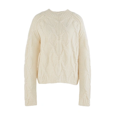 Acne Studios Kannick Cable-knit Wool Sweater In Cable-knit Sweater