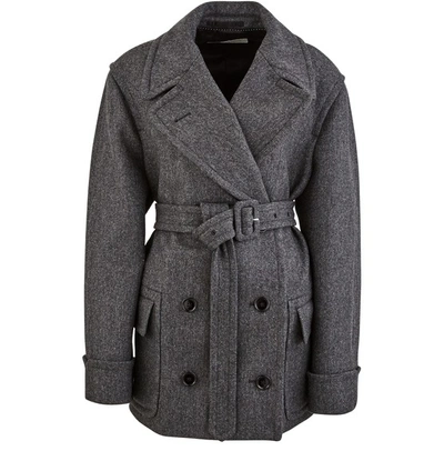 Dries Van Noten Woollen Coat In Grey