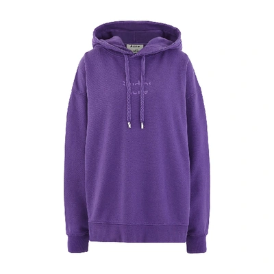 Acne Studios Fyola Hooded Sweatshirt. In Purple