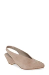Eileen Fisher Gatwick Slingback Pump In Taupe Suede