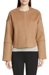 PARTOW MARLOW CASHMERE & CAMEL'S HAIR CROP JACKET,19W21