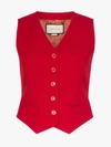 GUCCI GUCCI CADY WOOL AND SILK WAISTCOAT,582516ZHM8814185191