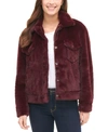Levi's Women's Faux Fur Trucker Jacket In Burgundy