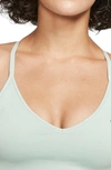 Nike Indy Sports Bra In Pistachio Frost/ Black