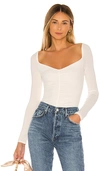 Lovers & Friends Leslie Bodysuit In White