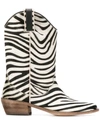 P.A.R.O.S.H PULL-ON ZEBRA ANKLE BOOTS