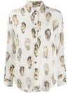 BURBERRY OYSTER SHELL PRINT SHIRT