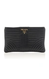 PRADA QUILTED LEATHER CLUTCH,730305