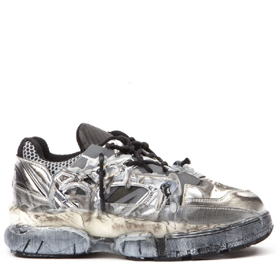 Maison Margiela Fusion Trainers In Silver