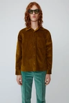 ACNE STUDIOS Corduroy shirt Oil yellow