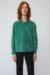 ACNE STUDIOS Corduroy shirt Dusty green