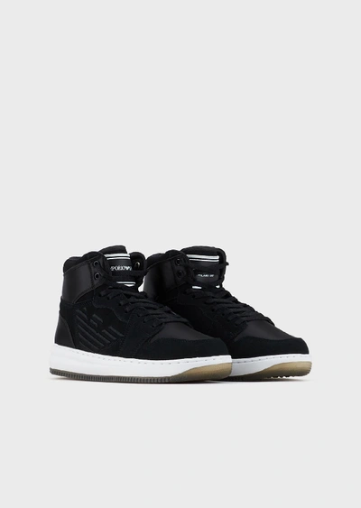 Emporio Armani Sneakers - Item 11762575 In Black