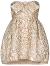 ALEXANDRE VAUTHIER BUSTIER POUF-STYLE MINI DRESS