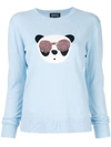 MARKUS LUPFER TRACY PANDA SEQUIN SWEATER