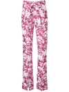 ALEXIS BURGOS FLORAL PRINT TROUSERS