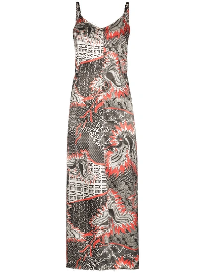 Rave Review Digital Print Slip Dress In Printed