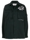 VALENTINO BEAD EMBROIDERED ROSE FIELD JACKET