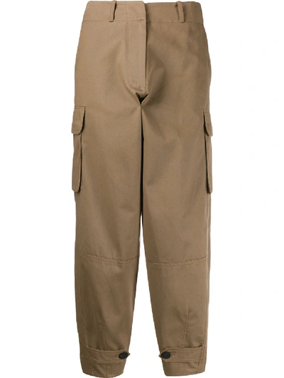 Antonio Marras Cropped Loose-fit Trousers In Brown
