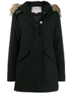 Woolrich Artic Parka With Murmasky Fur In Black