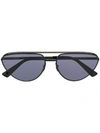 Moschino Eyewear Cat Eye Sunglasses In Black