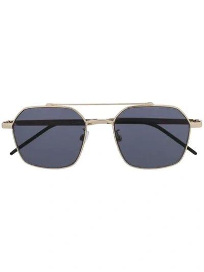 Tommy Hilfiger Square Frame Sunglasses In Gold