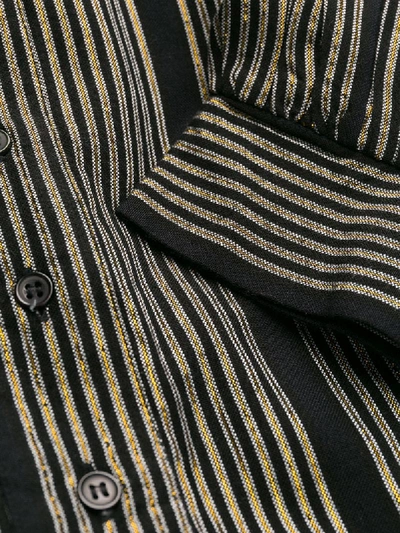 Antik Batik Striped Shirt Dress In Black