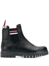 TOMMY JEANS LEATHER ANKLE BOOTS