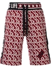 DOLCE & GABBANA LOGO EMBROIDERED BERMUDA SHORTS