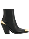 VERSACE WESTERN-STYLE ANKLE BOOTS