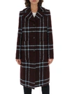 MULBERRY MULBERRY SINGLE BREASTED CHECK COAT