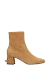 L'AUTRE CHOSE HIGH HEELS ANKLE BOOTS IN LEATHER COLOR SUEDE,11078503