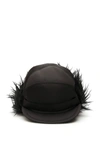 PRADA AVIATOR HAT WITH MOHAIR INSERTS,11078722