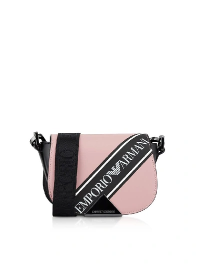 Emporio Armani Signature Shoulder Bag In Pink