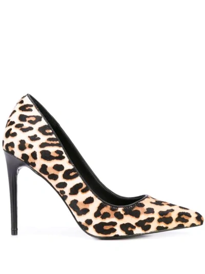 Alice And Olivia Women's Creda Leopard-print Calf Hair Pumps In Black