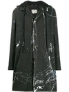 GREG LAUREN HOODED MIDI COAT