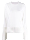 MM6 MAISON MARGIELA RIBBED TRIM JUMPER