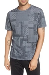 JOHN VARVATOS BANDANA COTTON CREWNECK T-SHIRT,K3178V3-BGW24